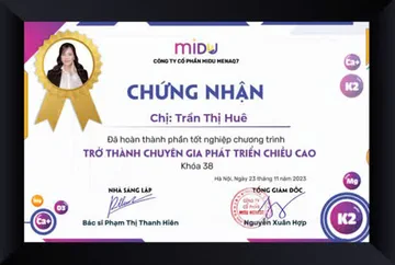 Chứng nhận Chuyên gia phát triển chiều cao Khóa 38