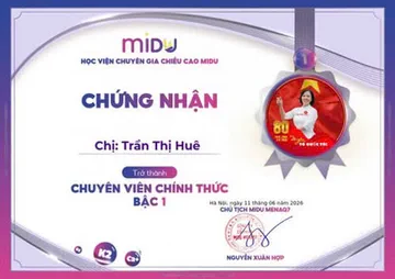 Chứng nhận Chuyên viên chính thức Bậc 1